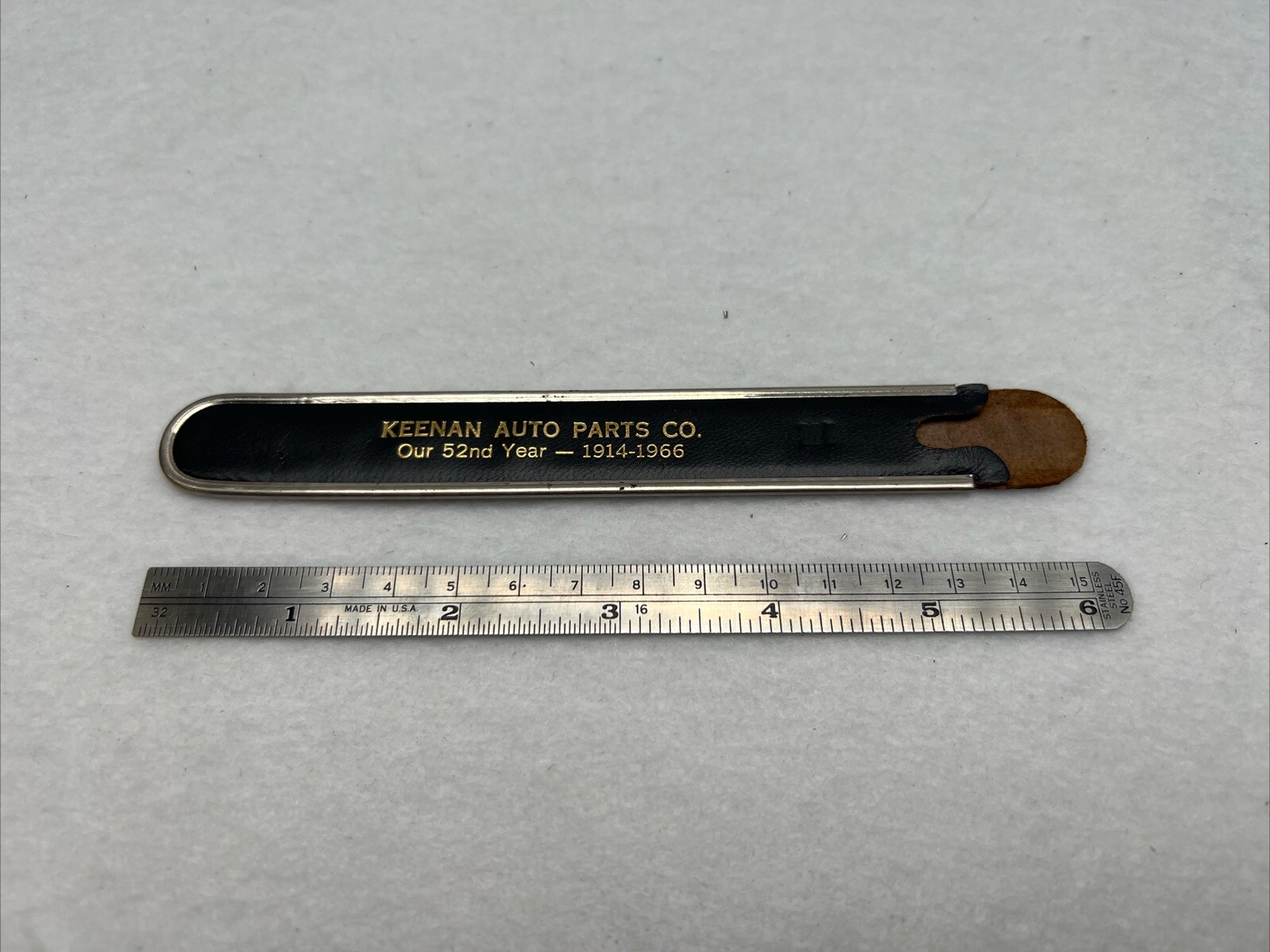 vintage Executive Stainless Steel Pocket Depth Gauge AR No.45F Keenan Auto Parts