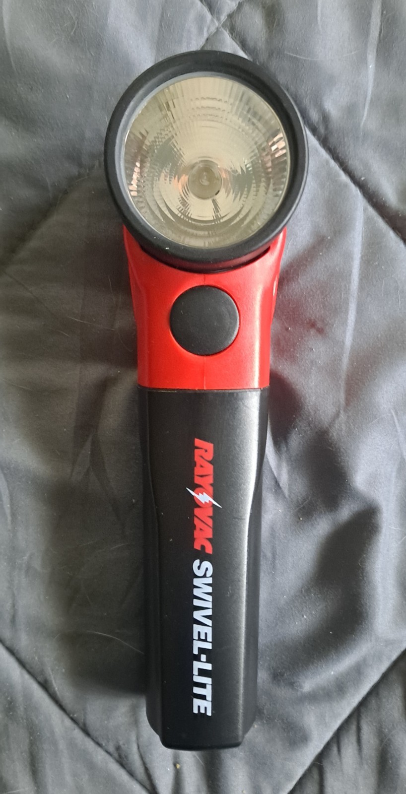 Vintage Ray O Vac Swivel Lite 2 D Cell Incandescent Flashlight