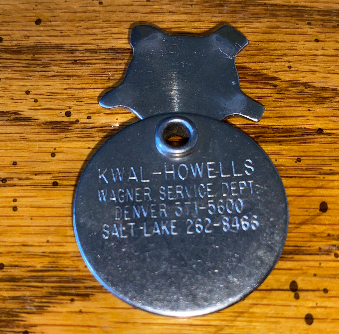 Vintage Advertising Screwdriver Key Ring Wagner Service Denver Salt Lake BASSET