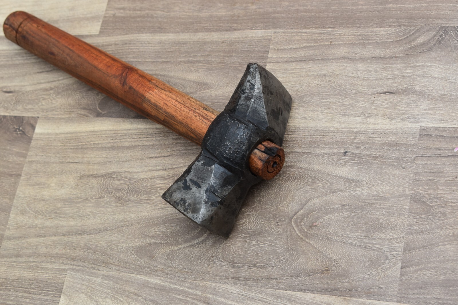 Blacksmith Hammer Iron Handforged Wood Working Square Head Hammer Tool Workshop