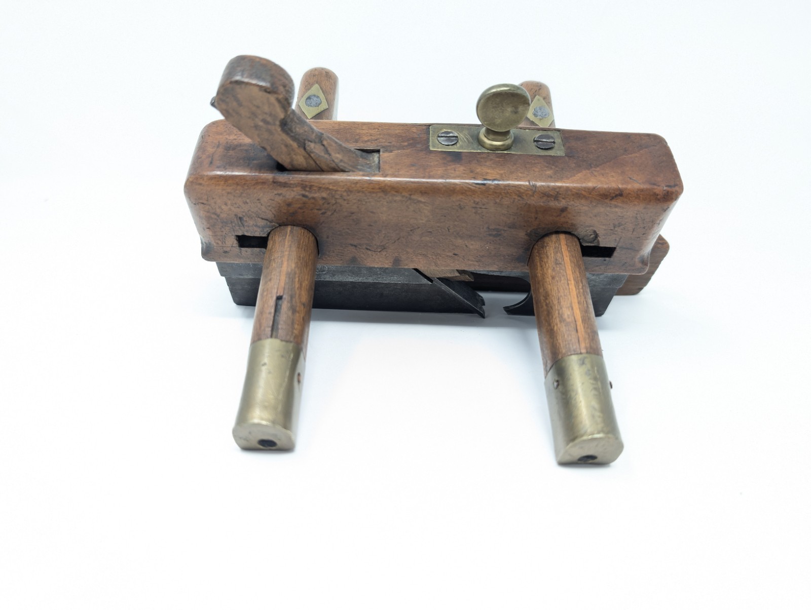 GORGEOUS PATINA! 18th/19th c. Plough Molding Plane by GABRIEL Antique Tool