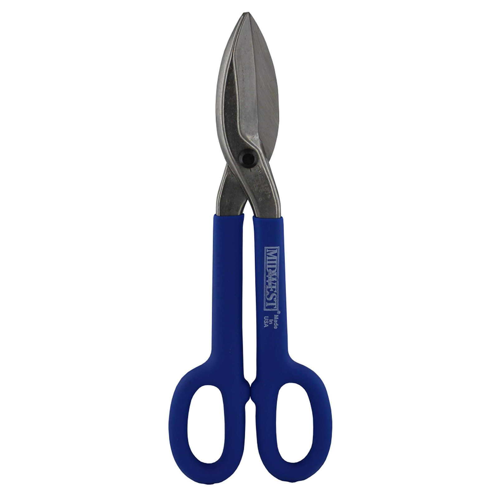 Midwest 12 Inch Blue Tinner Snip Forged Blades Metal Cutting Tool for Sheet M…