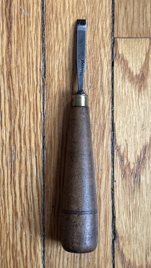 Vintage S. J. ADDIS 1/4” Straight Carving Chisel
