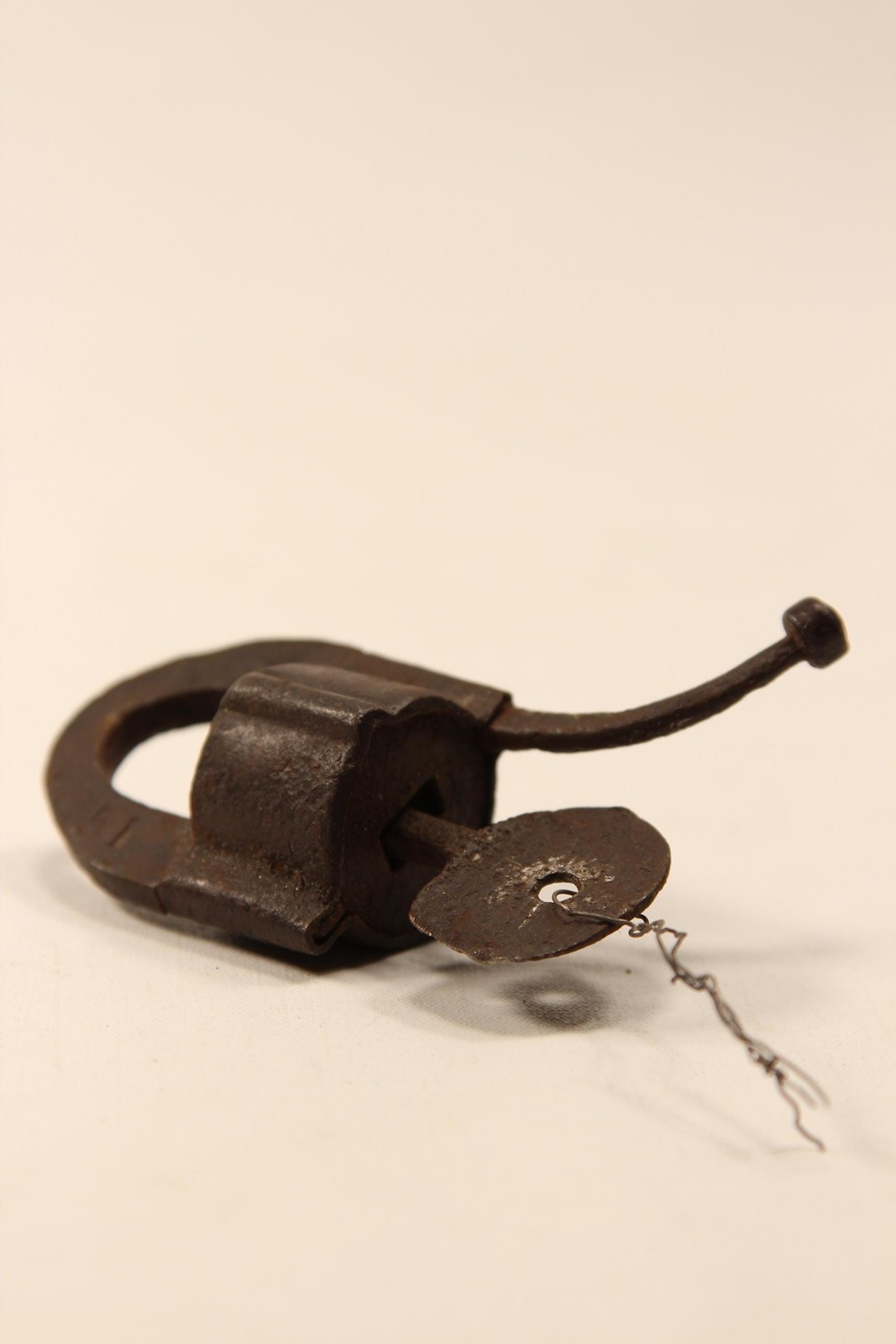 Antique 19th Century Norwegian hang losck & Key | Hand Forged Lock | Unique