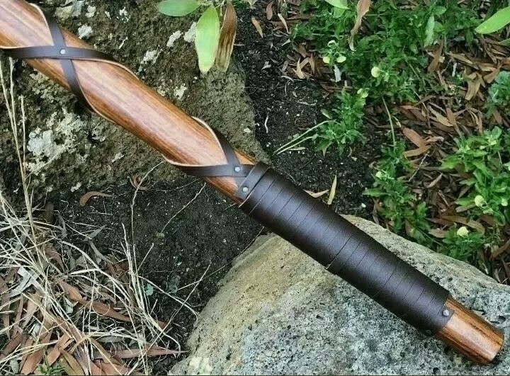 Custom Handmade Viking Bearded Axe Carbon Steel Hunting Axe Rosewood Wrap Handle