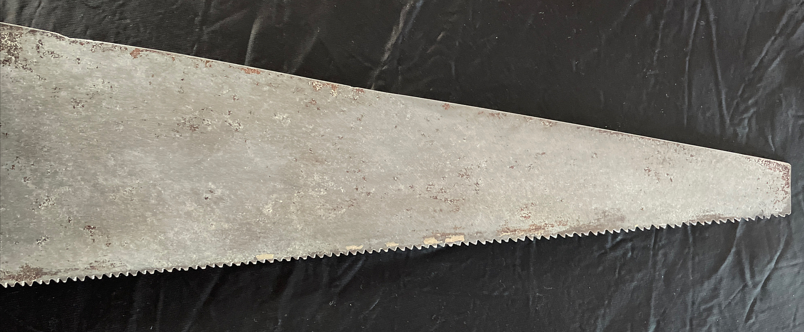 Vintage Hand Saw 17.75″, 8-point | Brass Buttons | FREE S & H