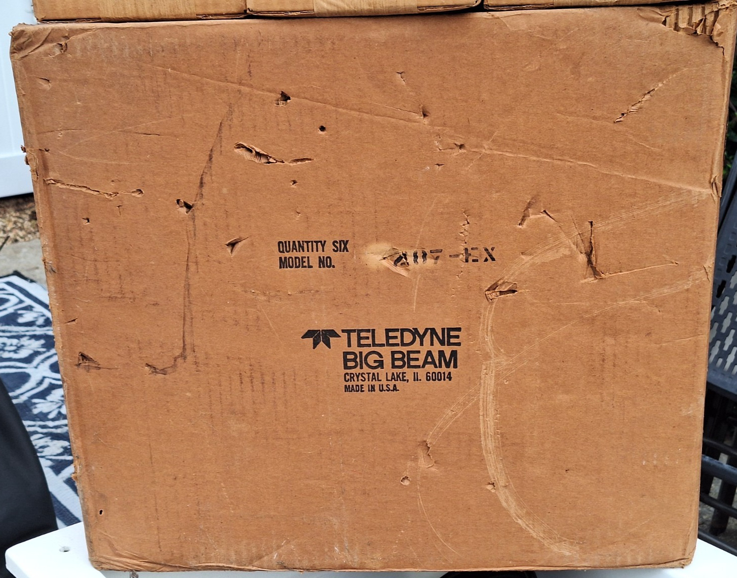 Vintage Teledyne Big Beam MPN# 287EX Hand Lantern Flashlight Rare Gold Color NEW