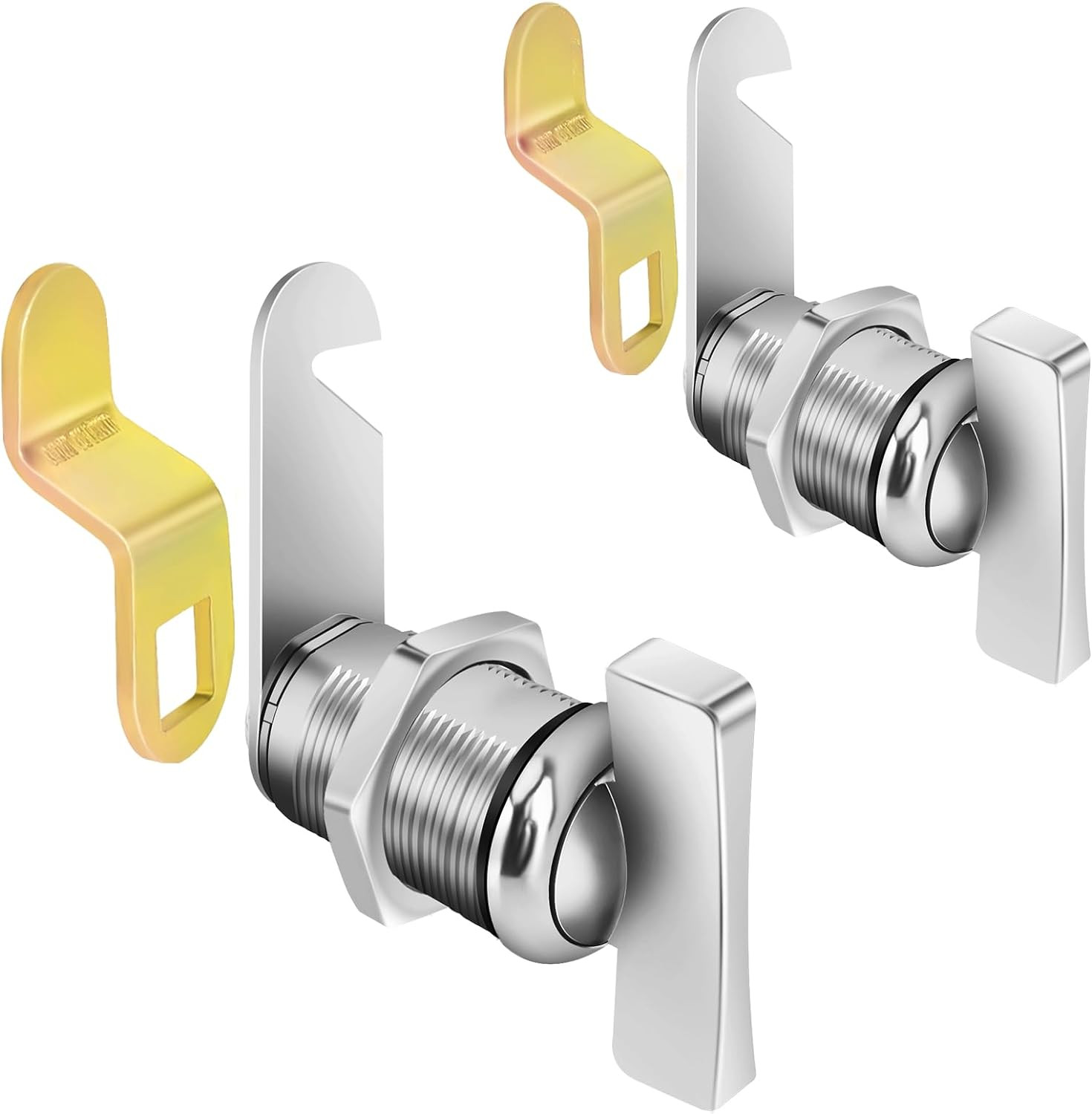 Cam Lock Thumb Operated Offset, 1-1/8” Cabinet Locks 2PCS RV Compartment Lock, R