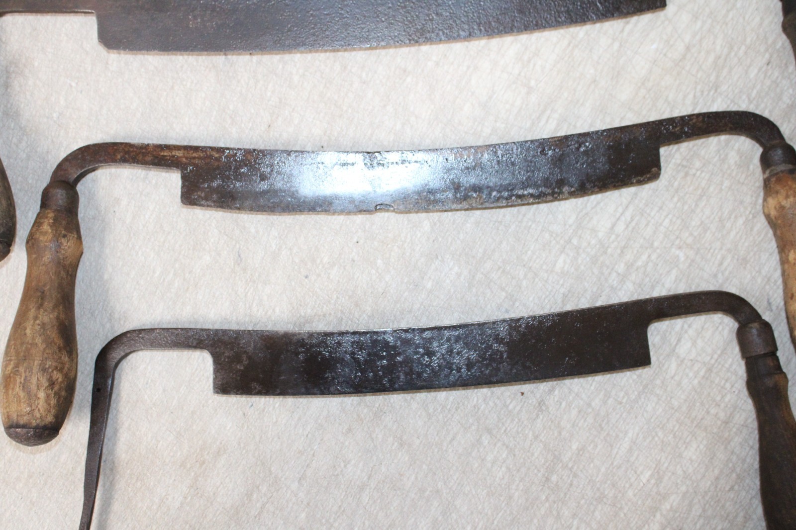 ANTIQUE DRAW KNIFE OLD VINTAGE TOOL DRAWKNIFE LOT OF 3