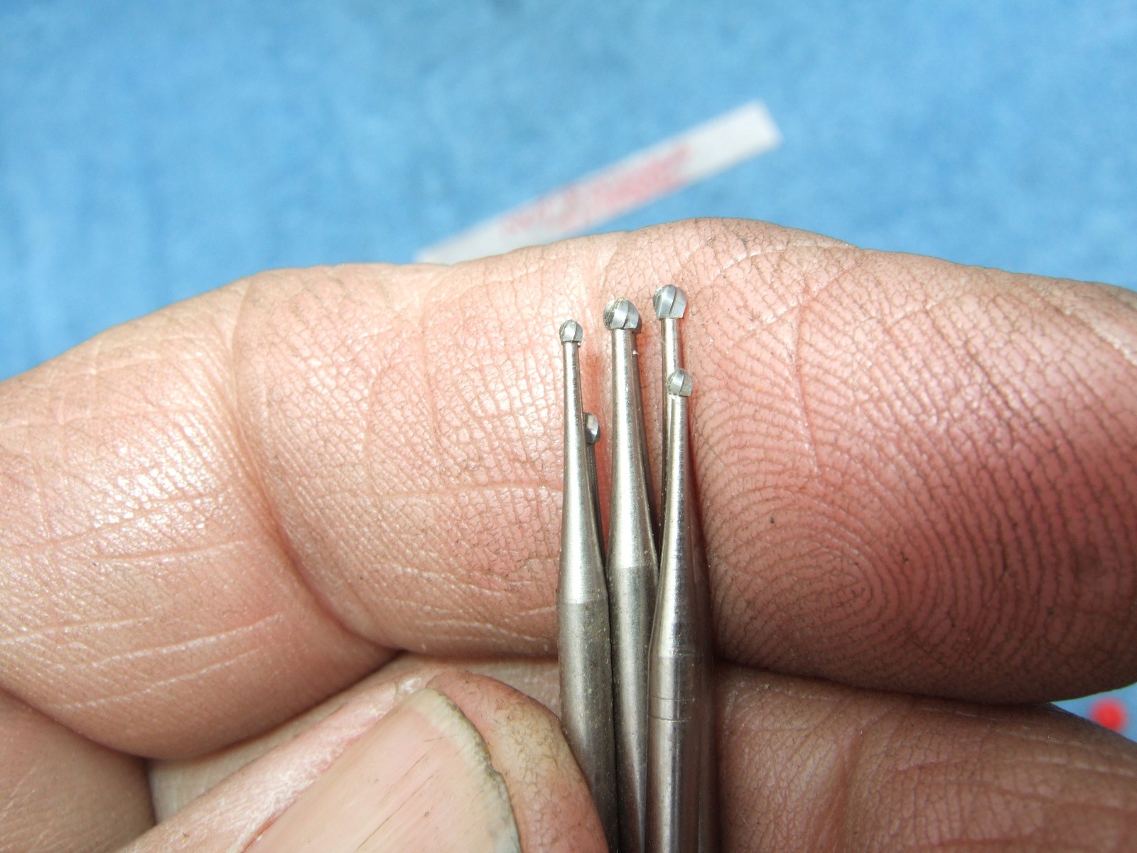 CARBIDE DENTAL BURRS (12) 3/32 SHANK TOOLMAKER MACHINIST MOLDMAKER SHORTS TOO