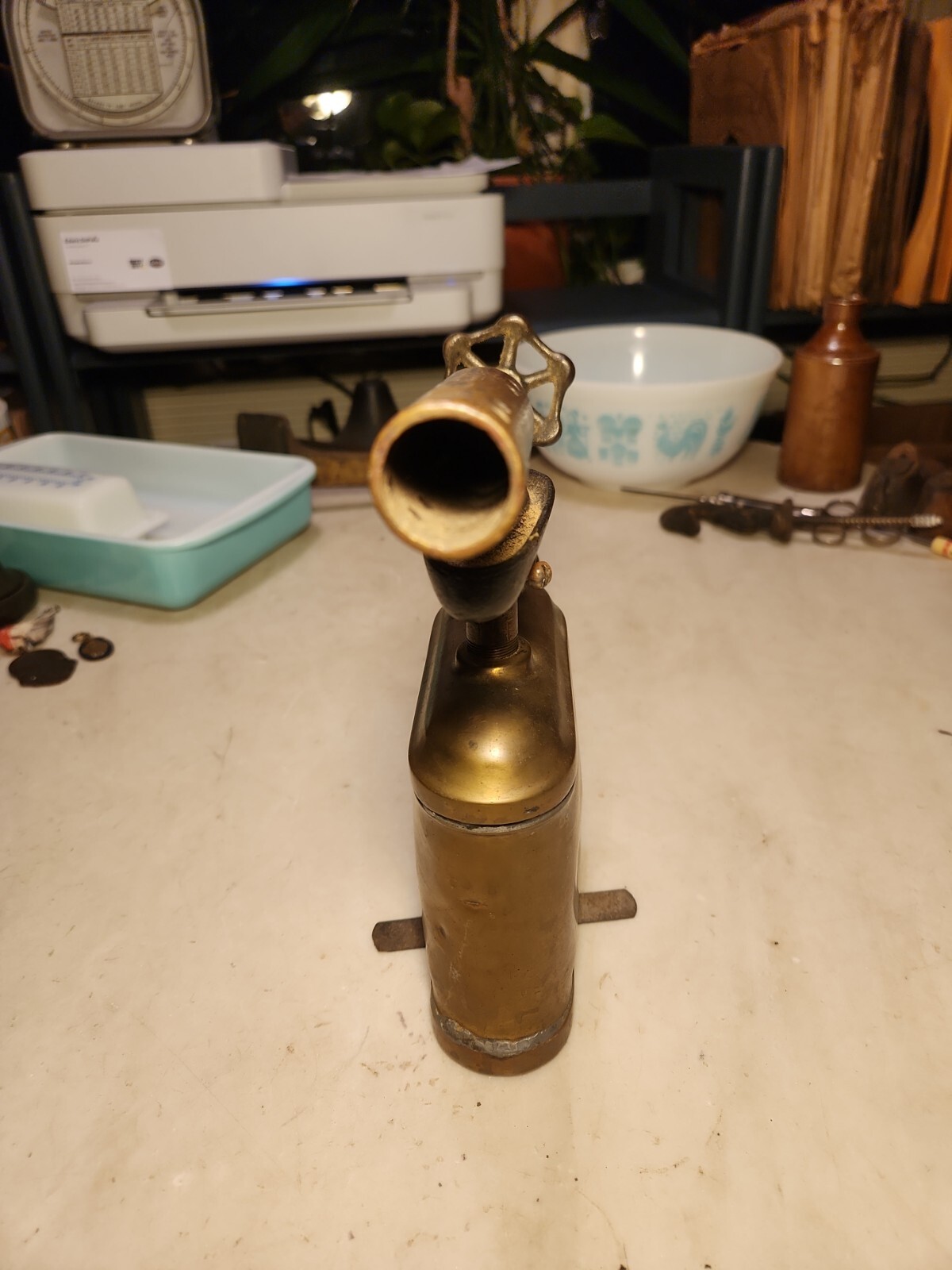 Antique TURNER BRASS WORKS Blow Torch Sycamore Illinois Serial #325 Looks Early