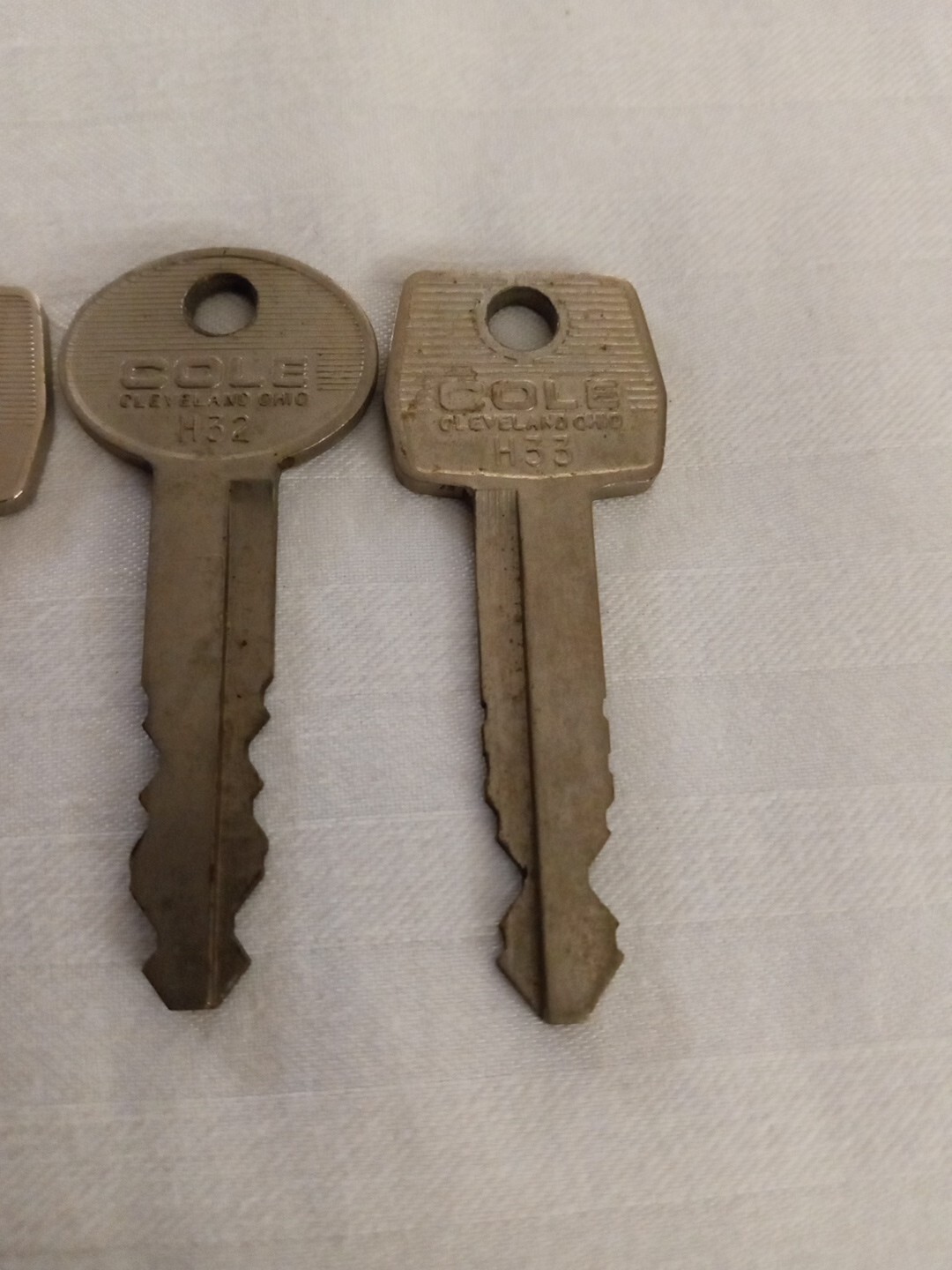 Vintage Cole Ignition Keys Lot Of 4 Unique USA Made Decent Condition Rare Htf