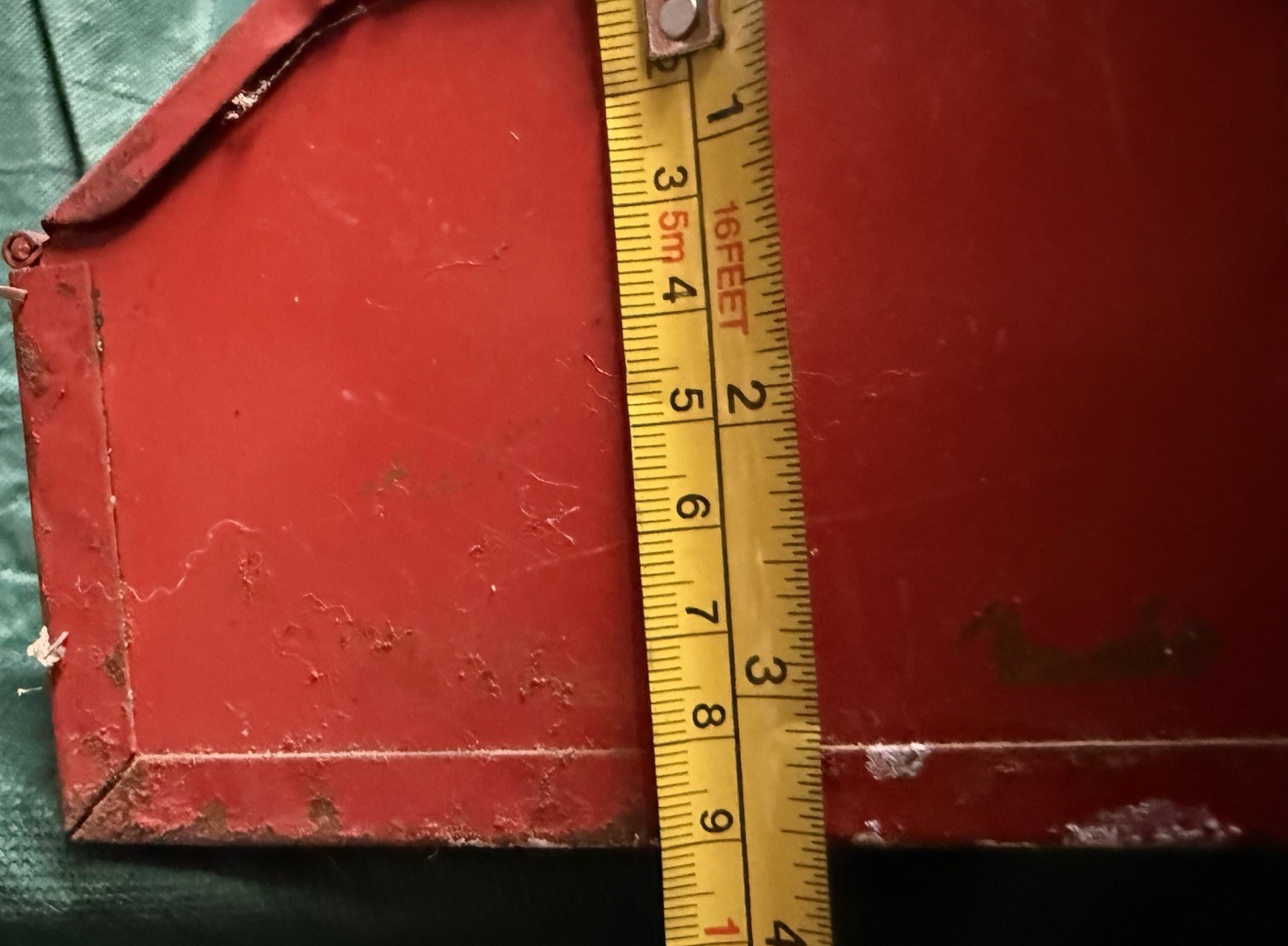 Vintage WATERLOO Industries Key To Quality Tool Box Red 19.75 Long 6 W 3.5 Tall
