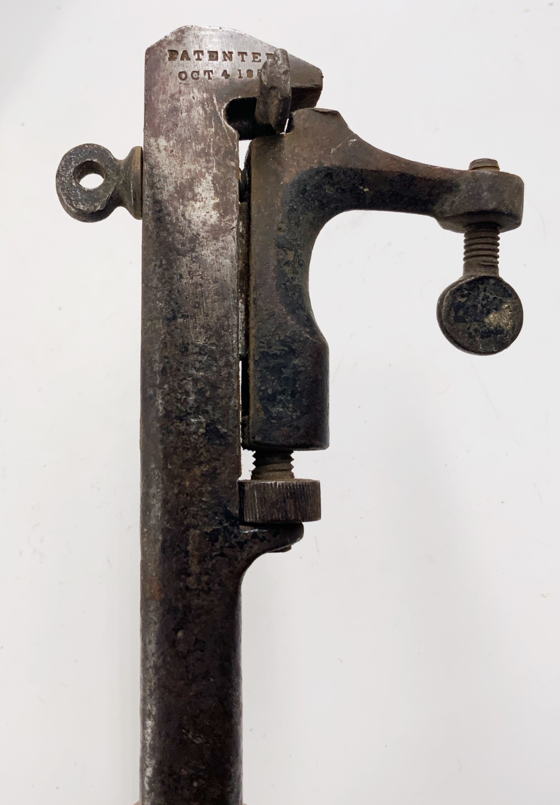 Antique Samuel Smith Sharon Conn. adjustable SAW SET TOOL PATENT Oct 1859 old