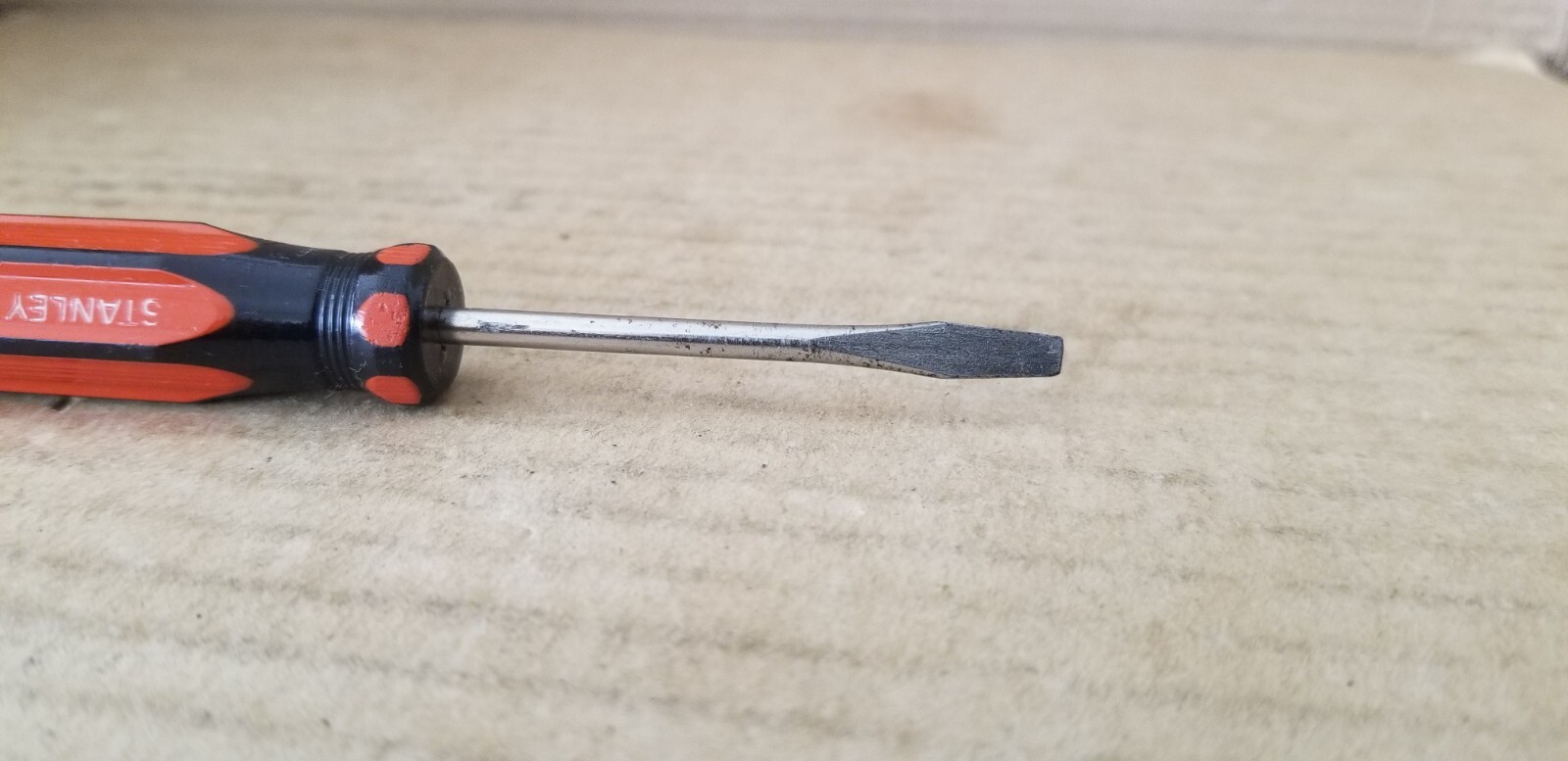 Vintage Stanley USA 63-310 Pocket Clip Flat/Slotted Screwdriver, VGC