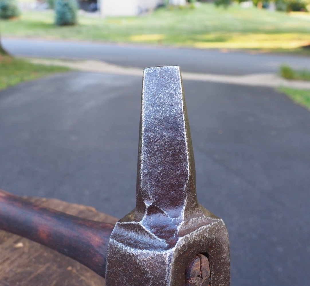 EXC 3.5LB HAMMER HANDLE “TOMAHAWK” EYE DRIFT PUNCH TOOL BLACKSMITH ANVIL VINTAGE