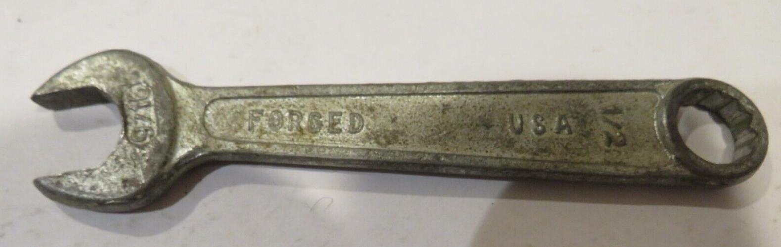 Open Boxed End Wrench 1/2 9/16 vintage Barcalo Buffalo USA 4 3/4 Inches