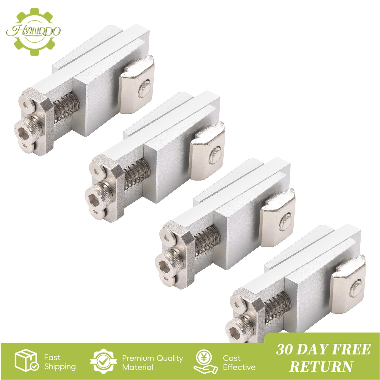 4PCS Aluminum Mini Vise Clamp Toe Clamp 2.2″×0.9″×0.8″ for Metalworking Milling