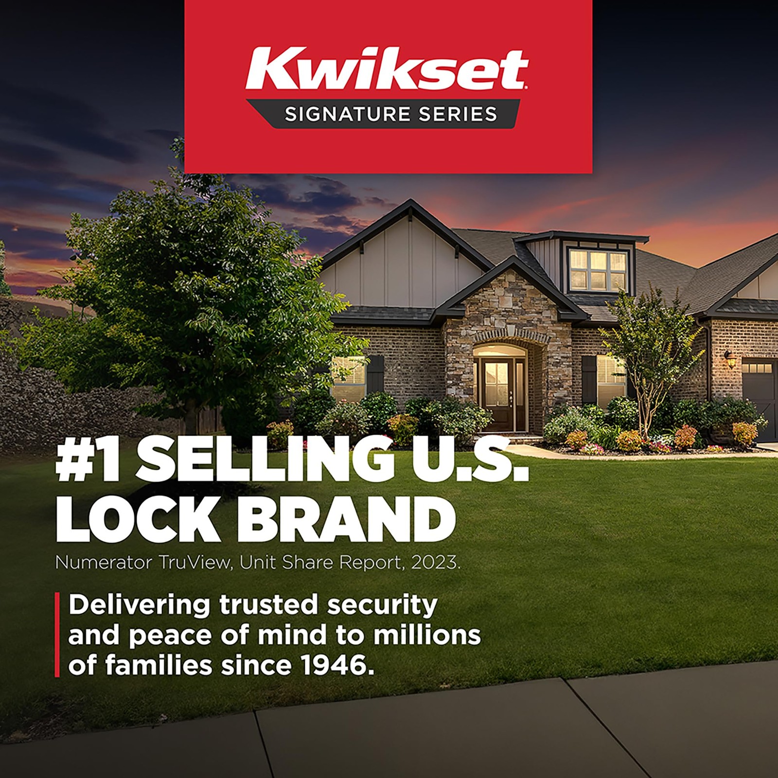 Kwikset Brentford Front Door Lock Handle and Deadbolt Set, Entry Satin Nickel