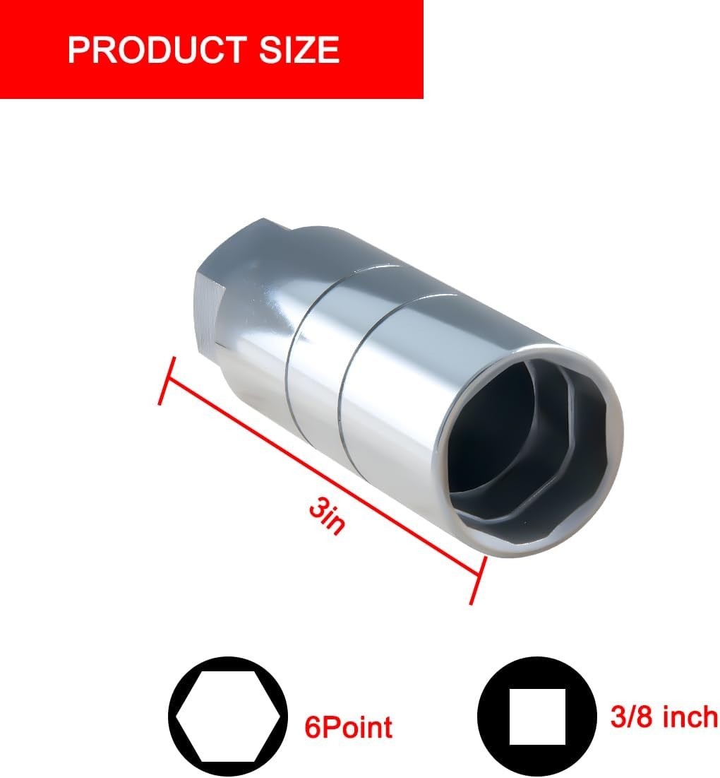 6-Point Car Oil Pressure Sensor Socket – 1-1/16″ for Easy Installation