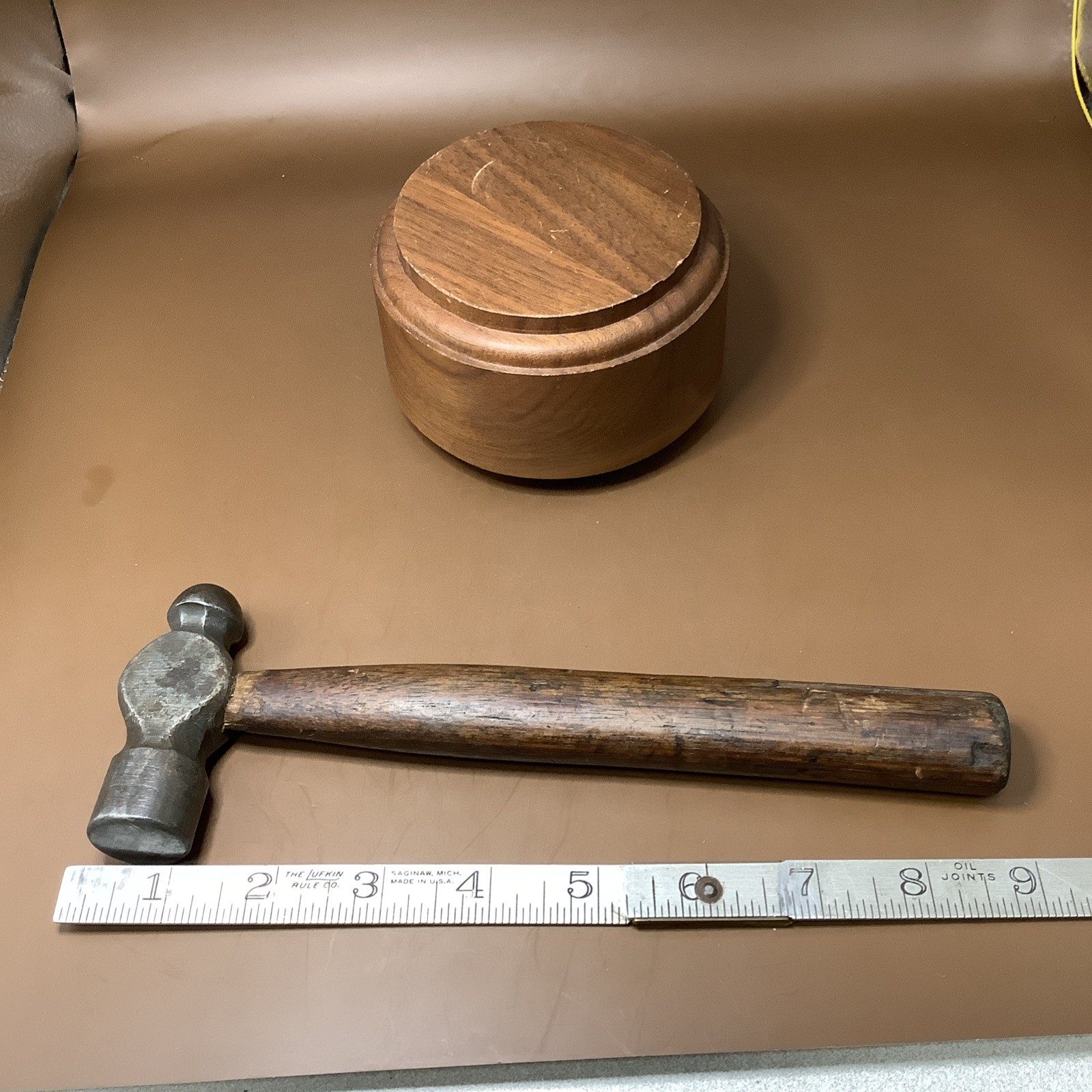 Vintage Small Heller Ball Peen Hammer 9.5 Ounces Total Weight Horse Logo USA