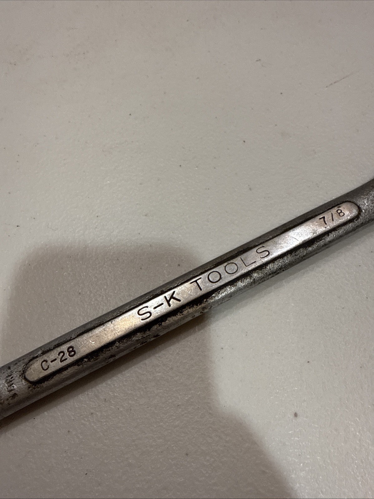 S-K 7/8″ Combination Wrench C-28, ALLOY, 12-Pt Box End, Made in U.S.A.