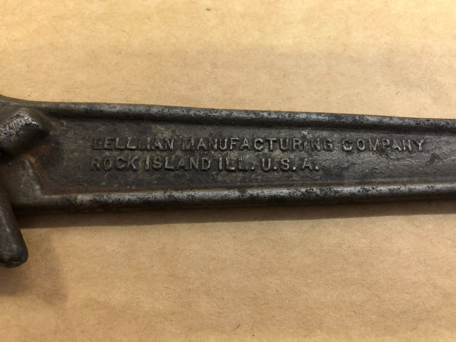 Unique Vintage Polly Gellman 9″ No. 91 Adjustable Wrench Tool