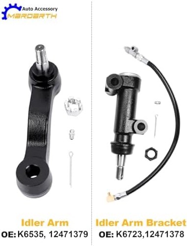 13pcs Front Upper Control Arm Ball Joints Sway Bar Tie Rod Pitman Idler Arm S…