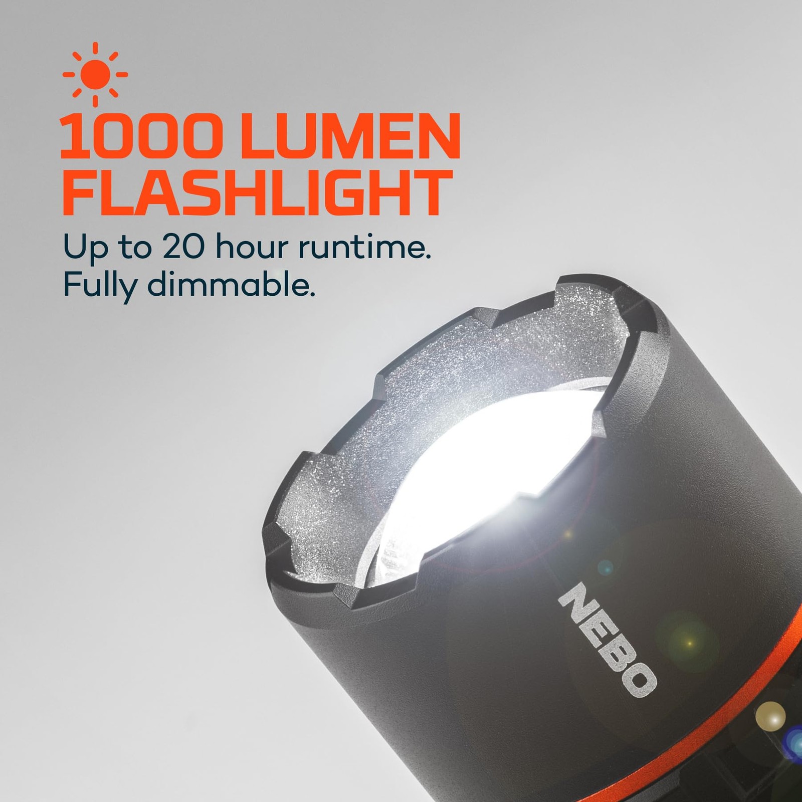 NEBO SLYDE KING Flashlight | High Lumens, 1000 Lumens – Black, Black