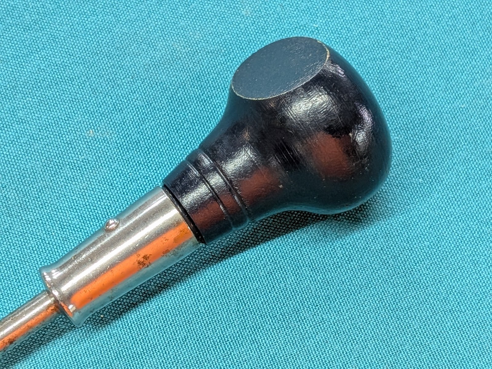 Stanley Hurwood No. 7A Scratch Awl with Steel Head Dark Blue Wood Handle, USA