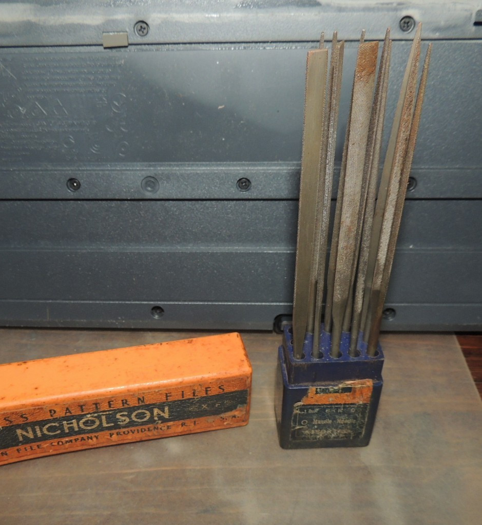 10 Nicholson SWISS XF SWISS PATTERN FILES 6-1/4″ HANDLE NEEDLE + 1 AM-SWISS FILE