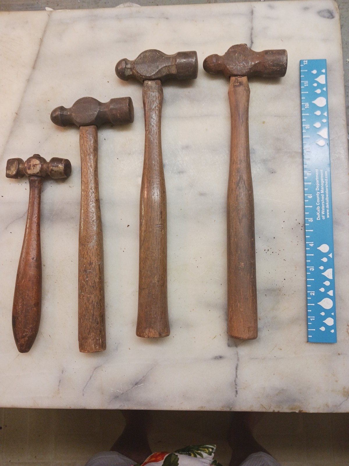 Vintage Ball Peen Hammers Lot of 4 6oz to 1lb see photos