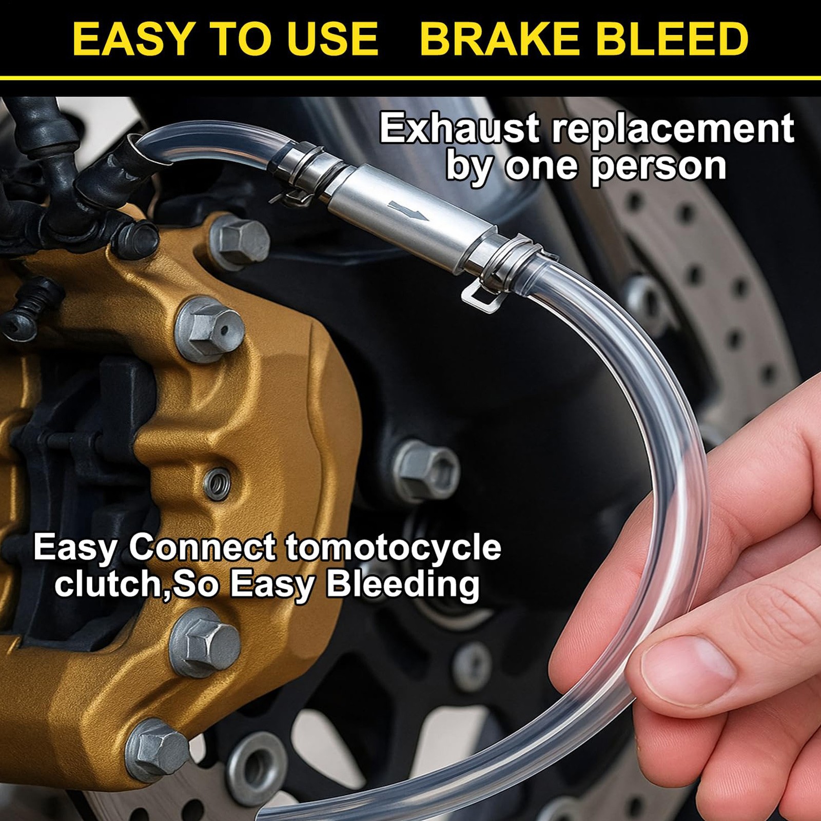 Brake Deflation Hose – Non-return Valve Tube Bleed Tool, Hydraulically Deflated