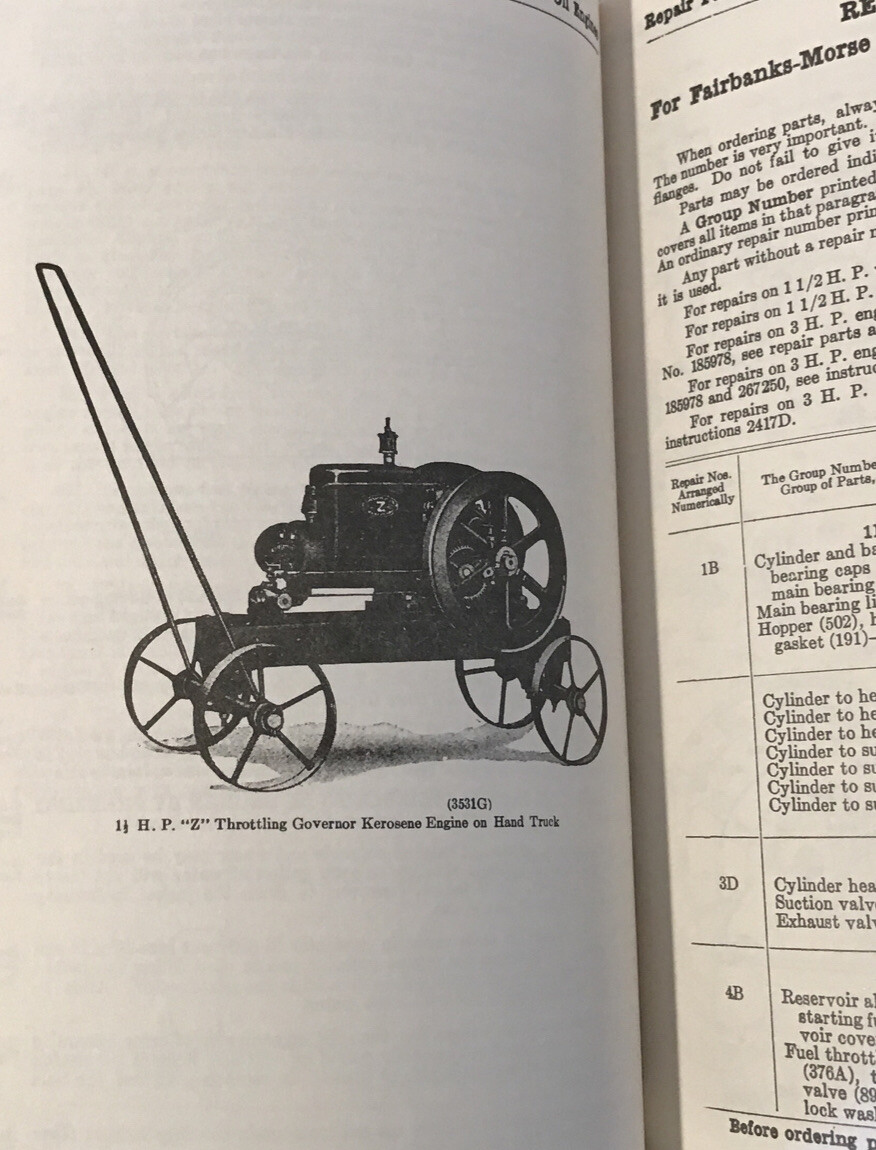 1919 FAIRBANKS-MORSE – GOVERNOR ENGINES – INSTRUCTIONS No. 2548A Manual Bosch