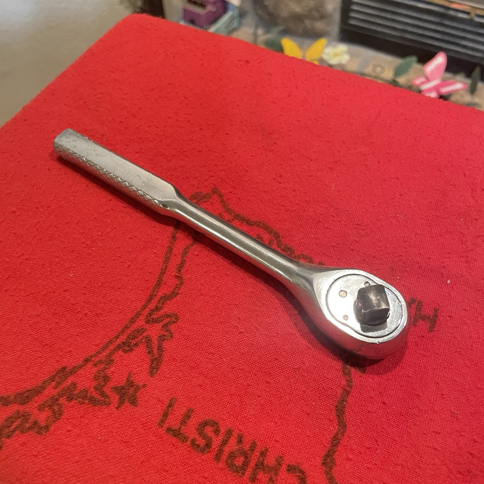 VINTAGE ARMSTRONG USA ,#11-901 ,3/8″ DRIVE RATCHET, 7 1/2″ LONG