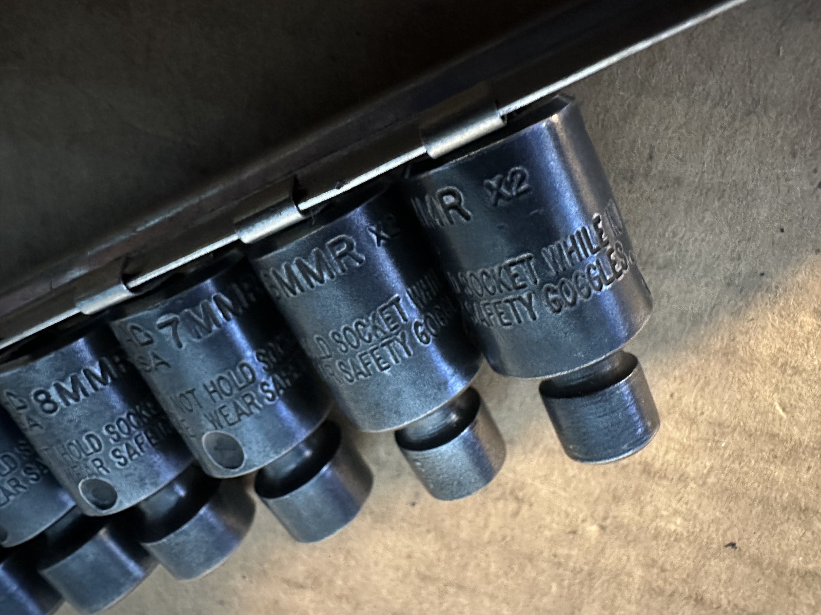 MAC TOOLS 1/4″ DRIVE 7 PIECE METRIC SWIVEL IMPACT SOCKETS 5.5 MM – 12 MM USA