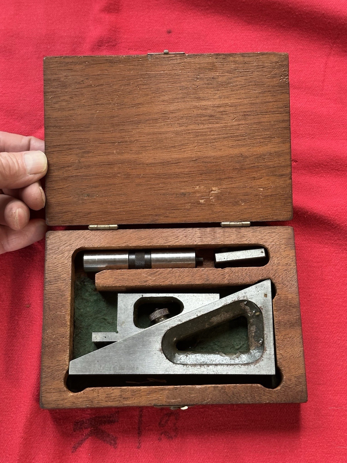 The Lufkin Co No.900 Machinists Planer Gauge Vintage Tool In Wooden Box USA Made
