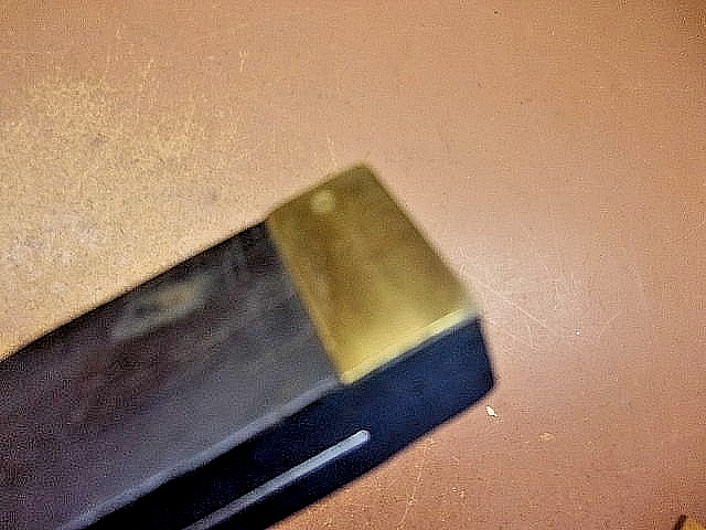 Antique Unbranded Wood, Brass & Steel Sliding Bevel Square w/Light Damage