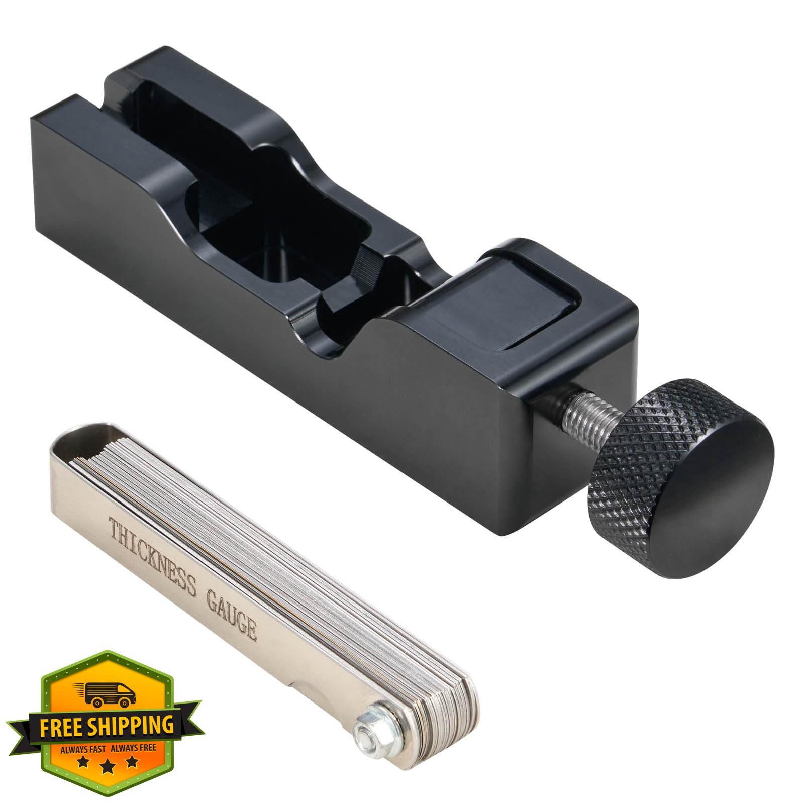 CZC AUTO Spark Plug Gap Tool Black Feeler Gauge