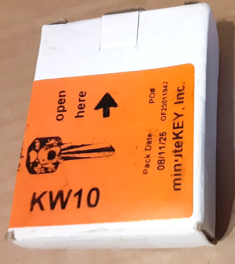 19 pcs minuteKEY Inc KW10 Kwikset Aluminum Key Blanks J mK Painted 989397