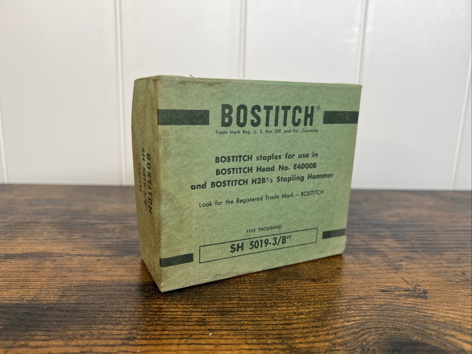 VINTAGE BOSTITCH STAPLES SH 5019-3/8″ Full Box 5k Staples USA