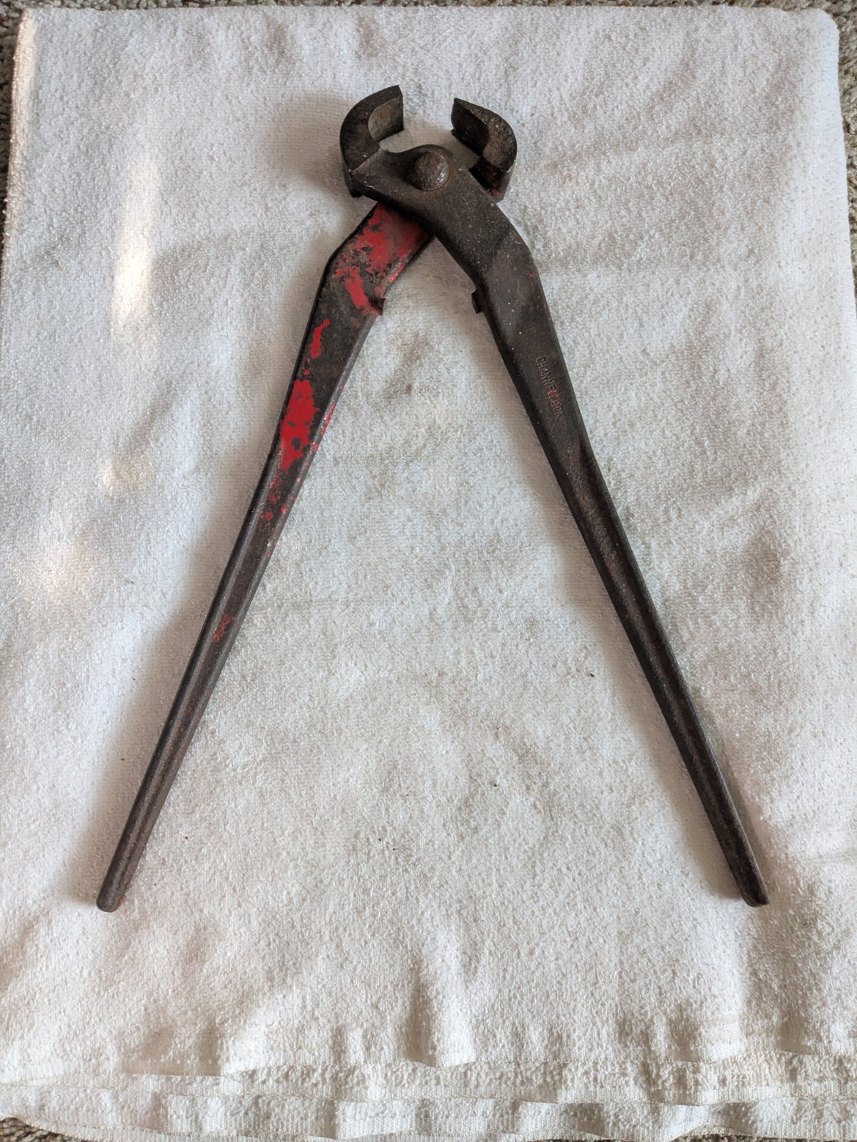 ANTIQUE Vintage CHANNELLOCK 14” NIPPERS Offset End Cutters Ferrier Tool Pliers