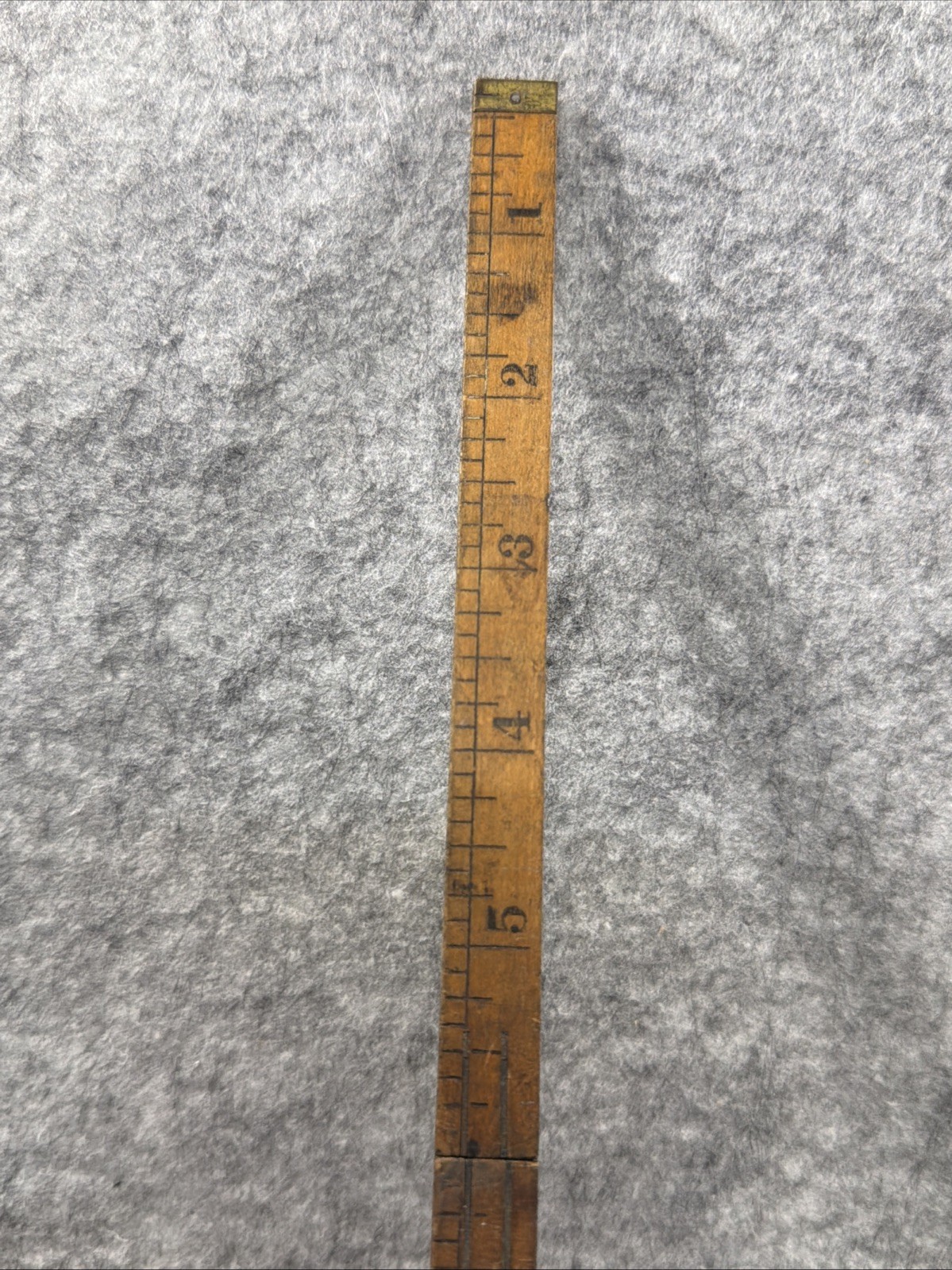 Vtg Stanley SW Sweetheart No 68A Wood Brass Folding Carpenters Ruler USA 24”