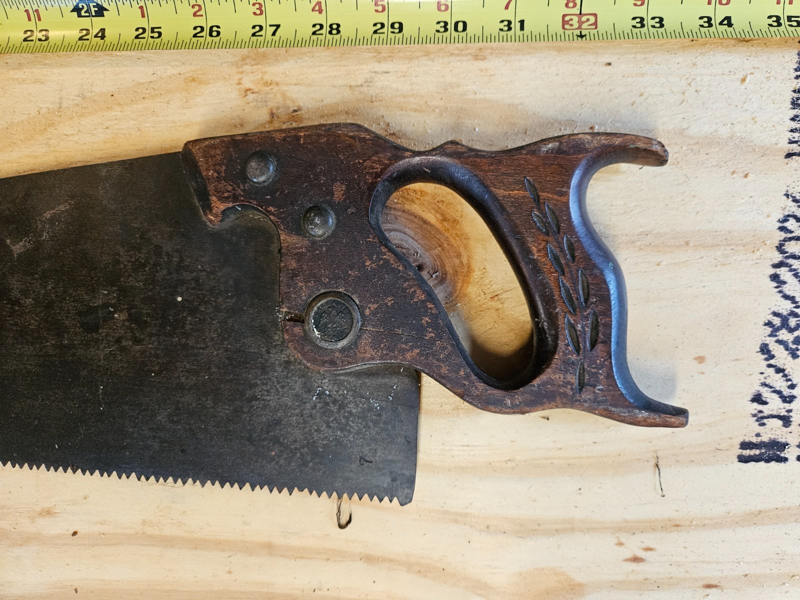 VINTAGE HAND SAWS 1940’S – 1950’S – SET OF 3 DIFFERENT SAWS