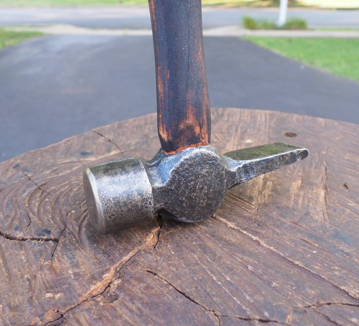 VINTAGE 1.65LB BLACKSMITH “CROSS PEIN” FORGING KNIFE HAMMER ANVIL BLADE FARRIER