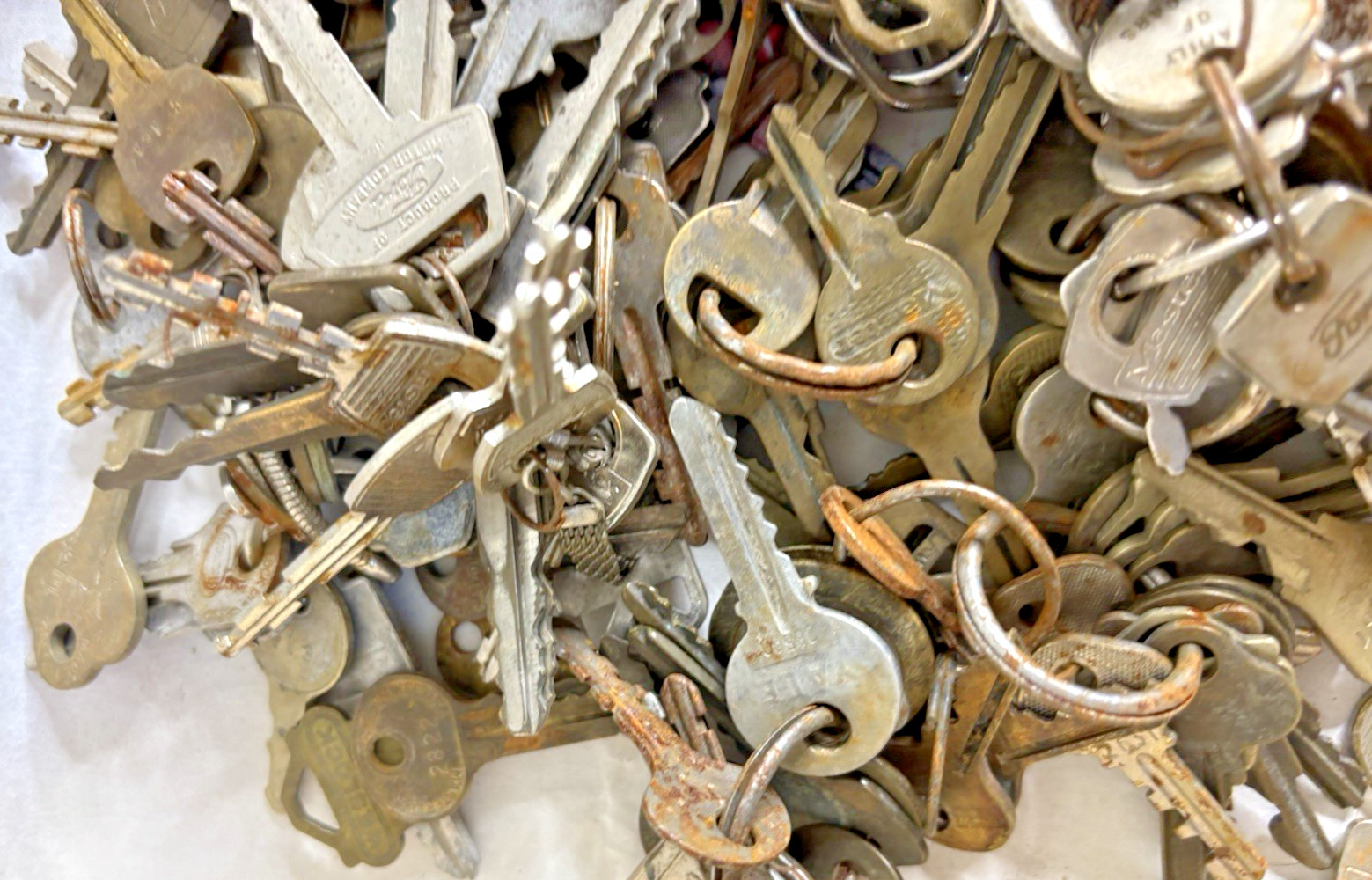 Mixed Key Lot Old Keys Vintage Cut Auto Padlock GM Ford About 3 Pounds