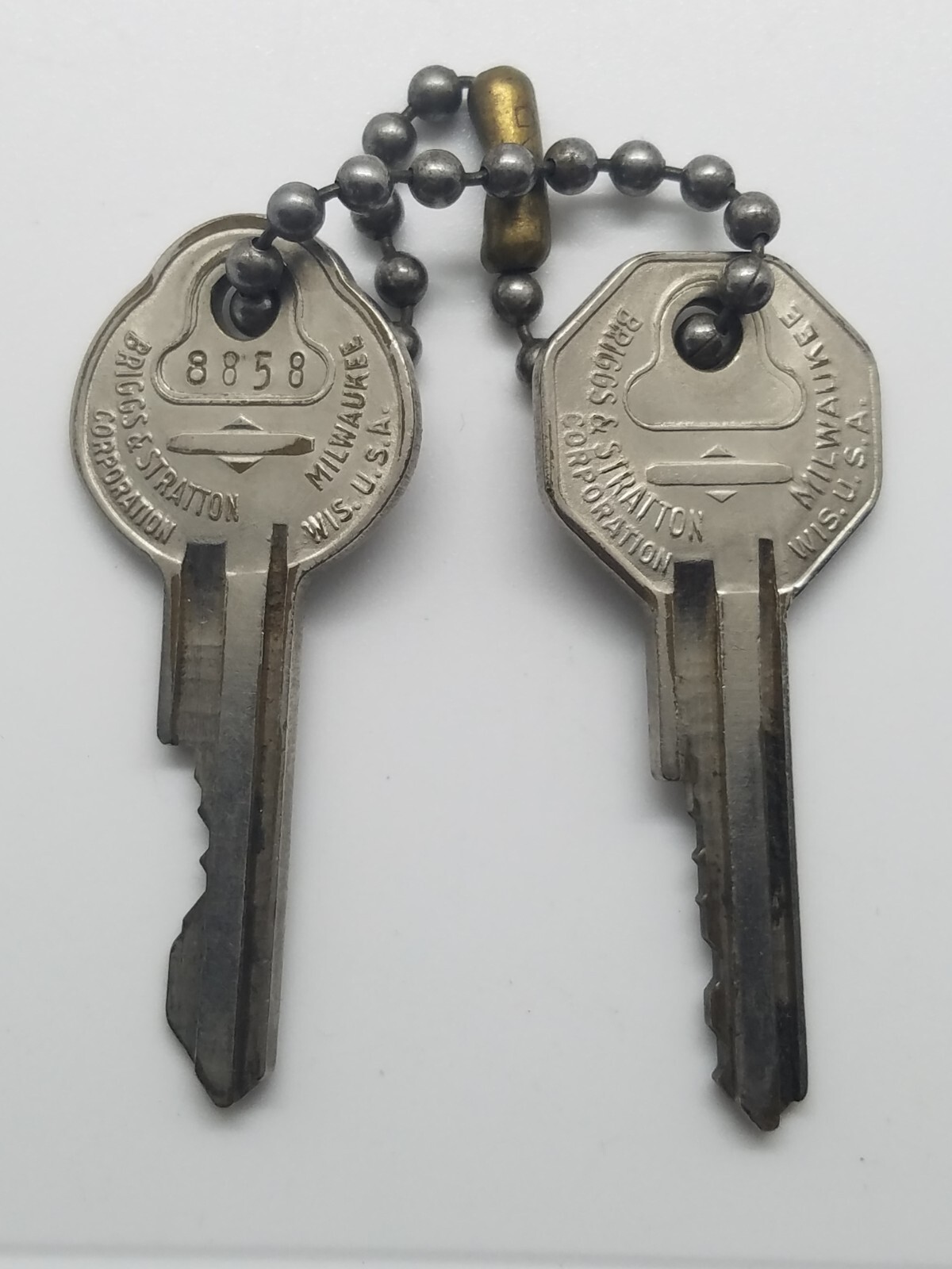 Antique GM Keys Set of 2