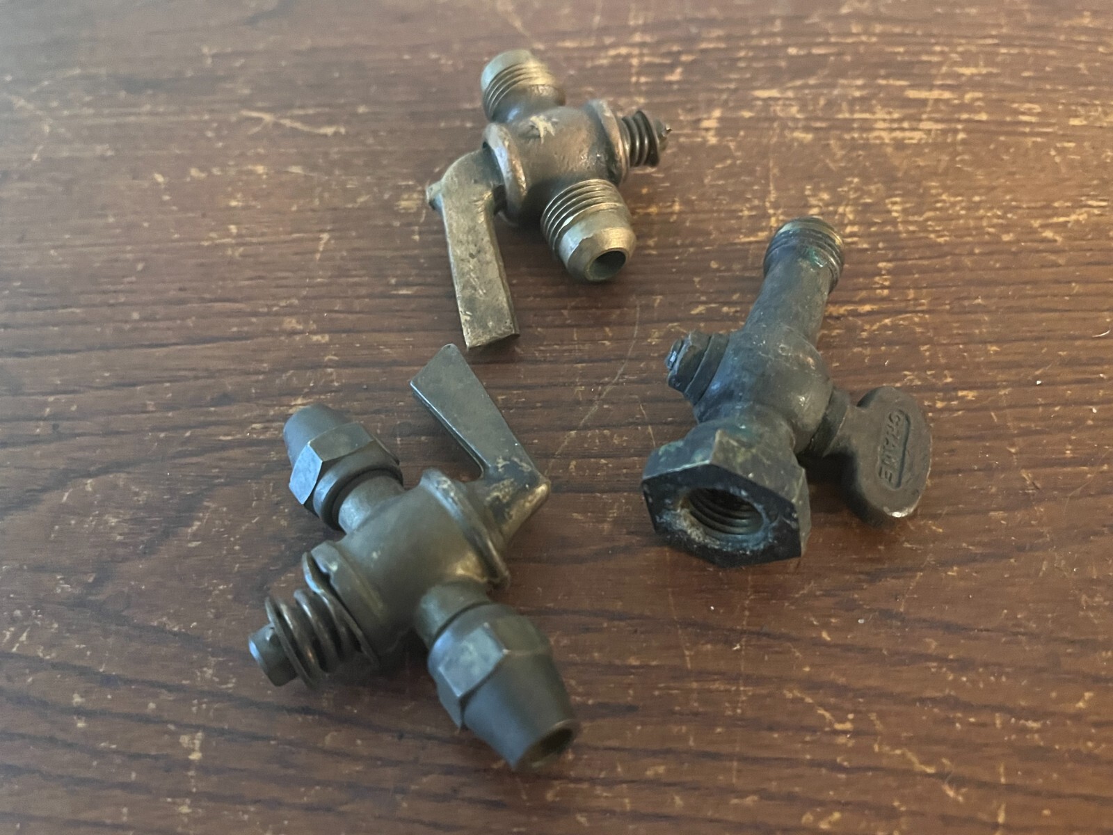 ANTIQUE VINTAGE HIT MISS STANDARD CRANE PET COCK SHUT OFF ON VALVE