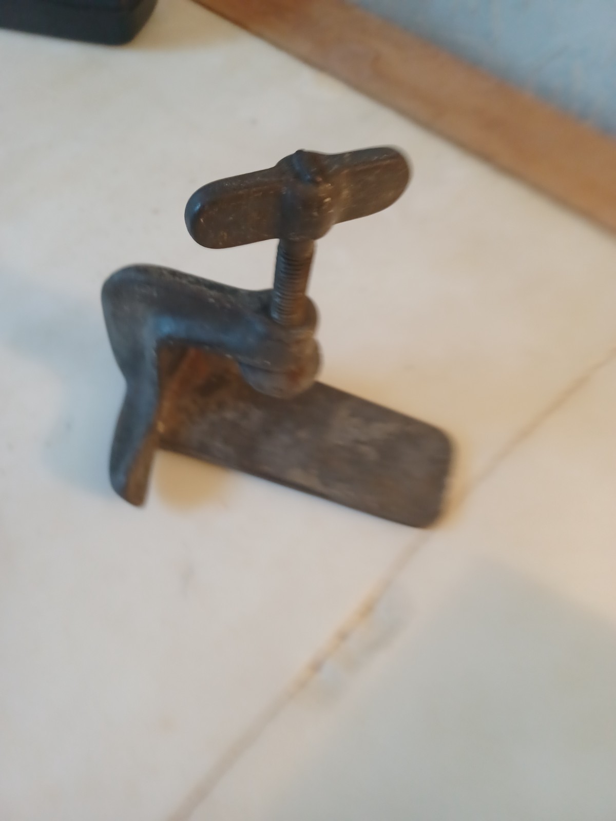 Vintage Universal Table Clamp Cast Iron Bread Dough Mixer Mount Kitchen Tool