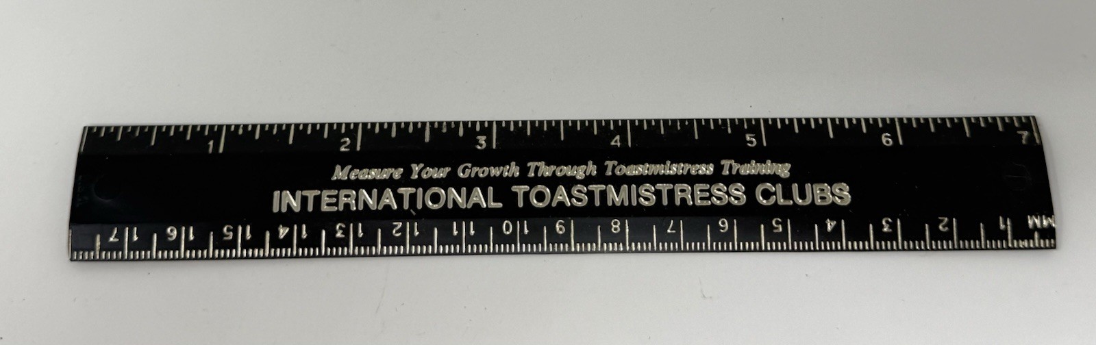 International Toastmistress Clubs Training Ruler Measurer Plastic Toastmasters